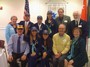 May 2nd Reception for incoming and outgoing teams Cambridge Rotarians with Julia Phelps, District Governor and the incoming Brazilian team